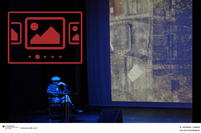 Das slideshow-Fenster mit begleitenden Bildern zu unserer Veranstaltung 'Literatur und Musik :: Adam Jaromir und d’Bänd' anzeigen ...