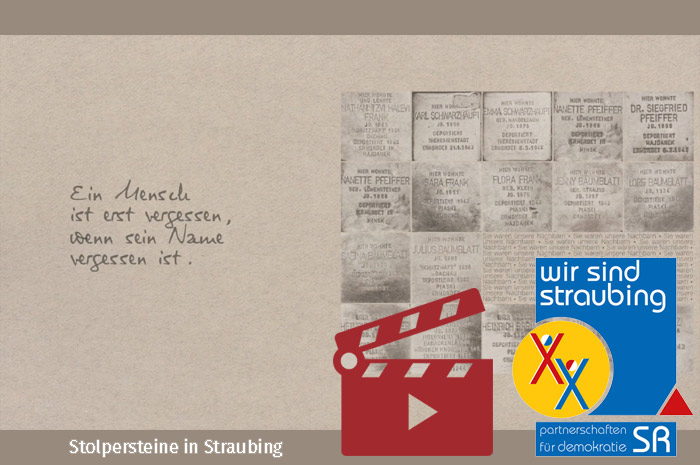 Das Video-Fenster 'Erfahren Sie mehr über die Menschen, denen diese Steine des Erinnerns gewidmet sind. Halten Sie inne. Stolpern Sie gedanklich.' anzeigen ...