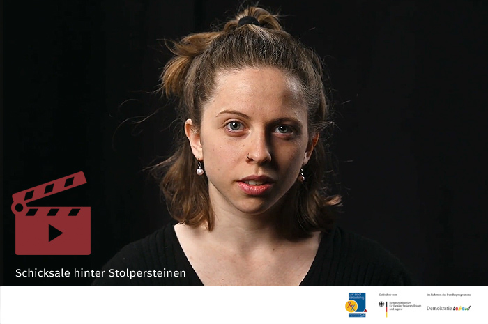 Das Video-Fenster 'Schicksale hinter Stolpersteinen :: In Zusammenarbeit mit Studentinnen und Studenten der Hochschule für Musik und Darstellende Kunst / Institut für Sprechkunst und Kommunikationspädagogik – Stuttgart' anzeigen ...
